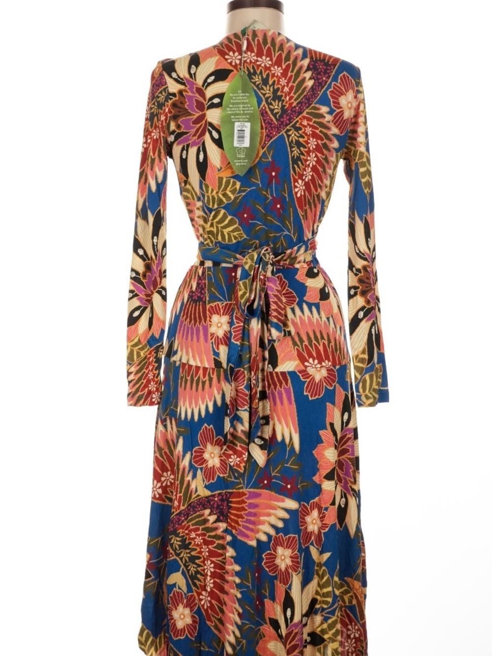 FARM Rio Multicolor Floral Wrap Maxi Dress - Picture 3 of 4